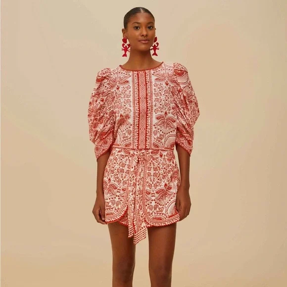 Farm Rio: Red River Ride Blouse - Picture 4 of 8